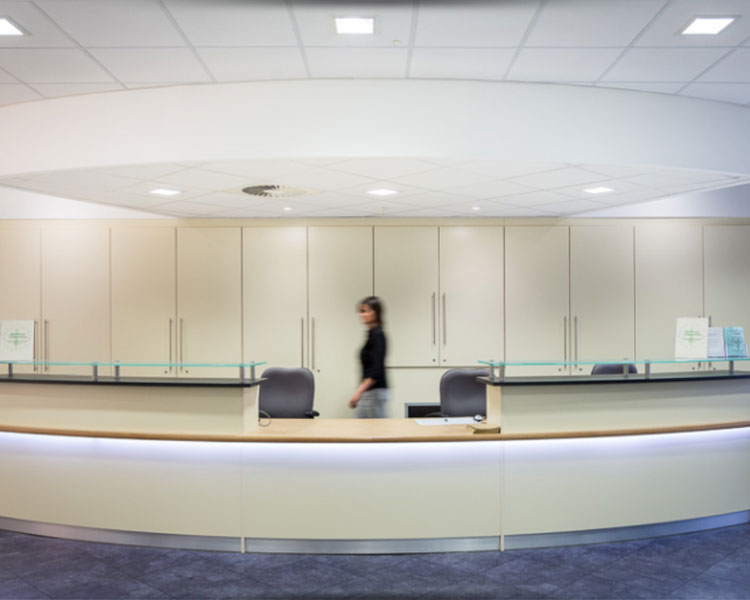 Large corporate style counter.