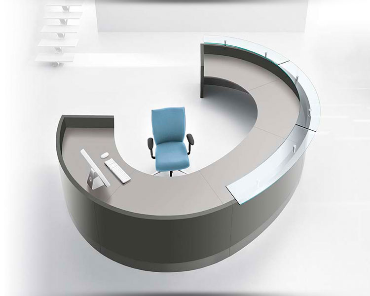 Oval Contemporary Reception Counter